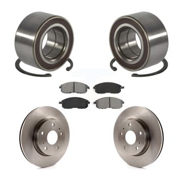 Front Wheel Bearing Disc Brake Rotors And Semi-Metallic Pads Kit For Suzuki SX4 Crossover KBB-102774