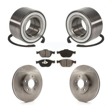 Front Wheel Bearing Disc Brake Rotors And Pads Kit For 2010-2013 Ford Transit Connect KBB-102782