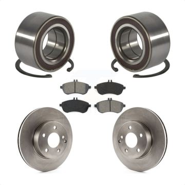 Front Wheel Bearing Disc Brake Rotors And Semi-Metallic Pads Kit For Mercedes-Benz C300 KBB-102785