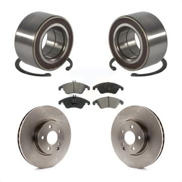 Front Wheel Bearing Disc Brake Rotor & Pad Kit For Mercedes-Benz C300 E350 C350 E400 E250 KBB-102786