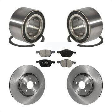 Front Wheel Bearing Brake Rotor & Pad Kit For 2014 Ford Transit Connect 104.8" wheel base KBB-102788
