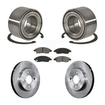 Front Wheel Bearing Disc Brake Rotors And Pads Kit For Nissan Micra Versa Note KBB-102800