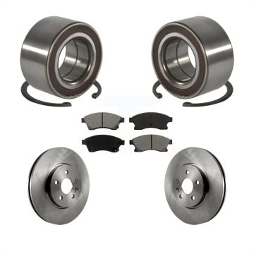 Front Wheel Bearing Disc Brake Rotors And Pads Kit For 2013-2014 Chevrolet Sonic RS KBB-102821