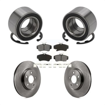 Front Wheel Bearing Disc Brake Rotors And Semi-Metallic Pads Kit For Chrysler PT Cruiser KBB-102830