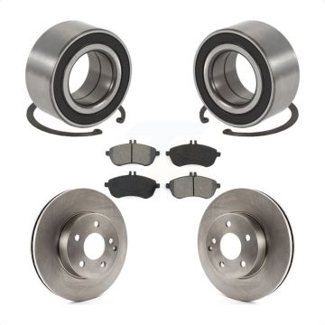 Front Wheel Bearing Disc Brake Rotor And Semi-Metallic Pad Kit For Mercedes-Benz C250 AWD KBB-102839