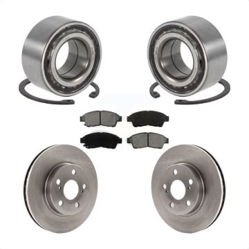 Front Wheel Bearing Disc Brake Rotors And Pads Kit For 1994-1997 Toyota Celica ST KBB-102843