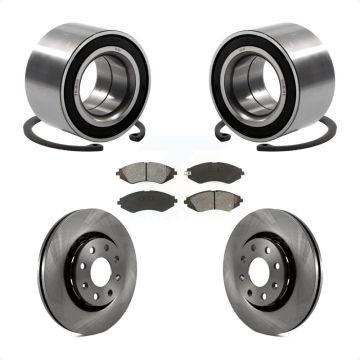 Front Wheel Bearing Brake Rotor & Pads Kit For Chevrolet Aveo Pontiac Aveo5 Wave Spark G3 KBB-102845