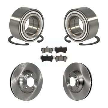 Front Wheel Bearing Brake Rotor & Pads Kit For Audi Q7 Porsche Cayenne Volkswagen Touareg KBB-102851