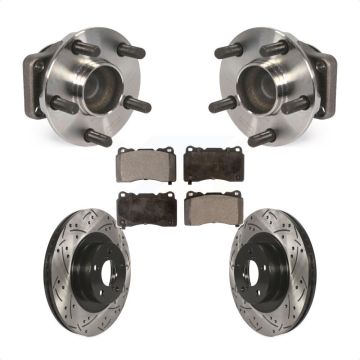 Front Hub Bearing Drill Slot Brake Rotor Pad Kit For 2019 Toyota 86 Without Brembo Brakes KBB-103369