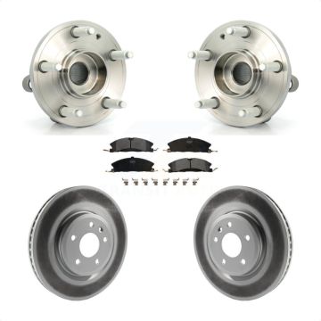 Front Hub Bearing Coat Brake Rotor Pad Kit For Ford Explorer Sport With Heavy Duty Brakes KBB-103455