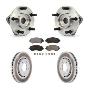 Front Hub Bearing Coated Disc Brake Rotor Pad Kit For Dodge Caravan Grand Chrysler Town & KBB-103490
