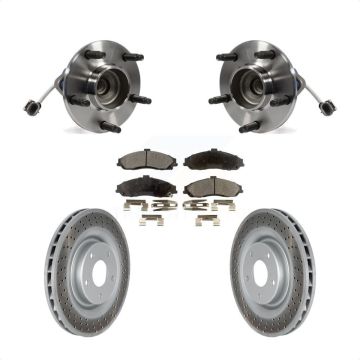Front Hub Bearing Assembly Coated Brake Rotor Pad Kit For Chevrolet Corvette Cadillac XLR KBB-103500