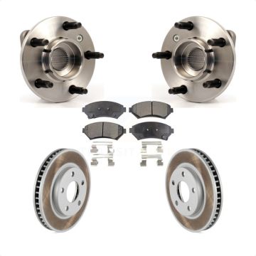 Front Hub Bearing Coated Brake Rotor Pads Kit For Pontiac Montana Buick Century Chevrolet KBB-103506