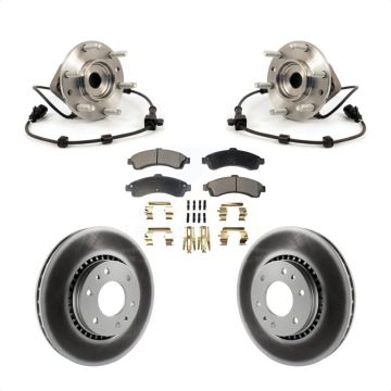 Front Hub Bearing Coat Brake Rotor Pad Kit For Chevrolet GMC Trailblazer Envoy XL EXT SSR KBB-103516