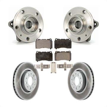 Front Hub Bearing Coat Brake Rotor Pads Kit For Volvo V70 With 286mm Diameter KBB-103523