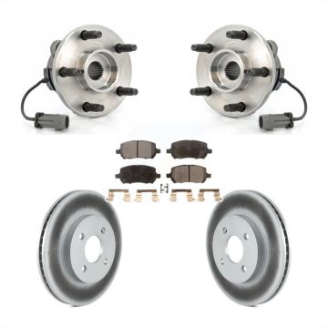 Front Hub Bearing Assembly Coated Disc Brake Rotor Pad Kit For Saturn Ion Pontiac Pursuit KBB-103536