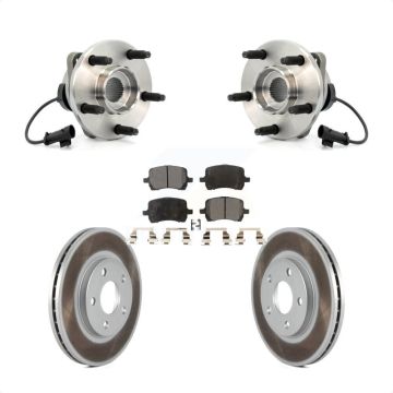 Front Hub Bearing Assembly Coated Brake Rotor And Pad Kit For Chevrolet Malibu Pontiac G6 KBB-103548