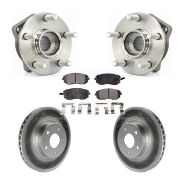 Front Hub Bearing Assembly Coated Disc Brake Rotor And Pads Kit For Subaru Impreza Legacy KBB-103556