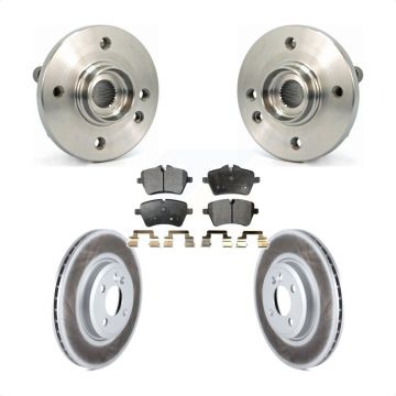 Front Hub Bearing Assembly Coated Disc Brake Rotors And Pads Kit For Mini Cooper KBB-103577