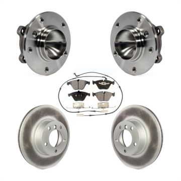 Front Hub Bearing Assembly Coated Disc Brake Rotors And Pads Kit For BMW 328i X1 KBB-103600