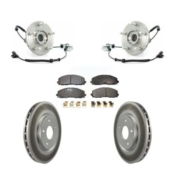 Front Hub Bearing Assembly Coated Disc Brake Rotors And Pads Kit For Volkswagen Routan KBB-103636
