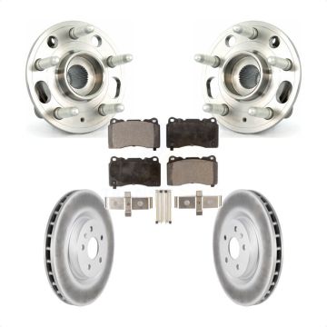 Front Hub Bearing Coat Brake Rotor Pad Kit For 2012-2013 Buick Regal With Brembo Calipers KBB-103661