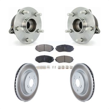 Front Hub Bearing Assembly Coated Brake Rotor & Pad Kit For 2006-2013 Suzuki Grand Vitara KBB-103665