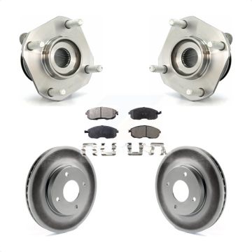 Front Hub Bearing Assembly Coated Disc Brake Rotors And Pads Kit For Nissan Sentra KBB-103677