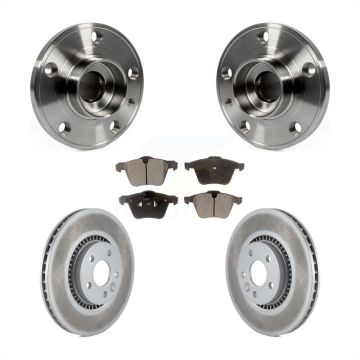 Front Hub Bearing Coated Brake Rotor Pad Kit For Volvo XC70 S60 V60 S80 Cross Country V70 KBB-103715