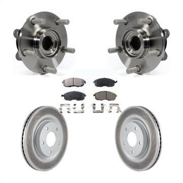 Front Hub Bearing Assembly Coated Disc Brake Rotors And Pads Kit For Nissan Juke KBB-103730
