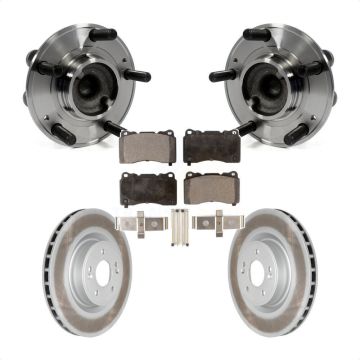Front Hub Bearing Assembly Coated Disc Brake Rotor And Pads Kit For Hyundai Genesis Coupe KBB-103734