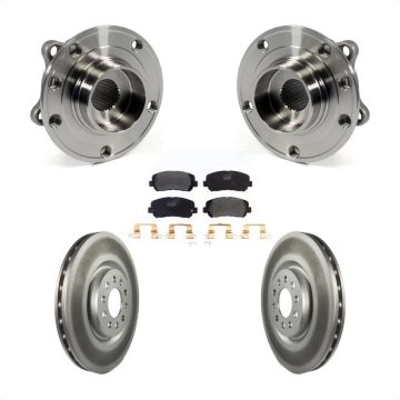 Front Hub Bearing Assembly Coated Disc Brake Rotors And Pads Kit For Chrysler 200 KBB-103741