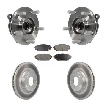 Front Hub Bearing Assembly Coated Disc Brake Rotors And Pads Kit For Mazda 3 CX-3 Sport KBB-103745