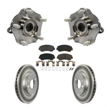 Front Hub Bearing Assembly Coated Disc Brake Rotor Pad Kit For Nissan Rogue Sport Qashqai KBB-103749