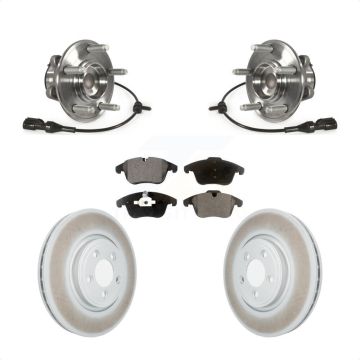 Front Hub Bearing Assembly Coated Disc Brake Rotors And Pads Kit For Jaguar XF S-Type XJ8 KBB-103757