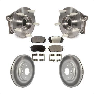 Front Hub Bearing Coated Brake Rotor Pad Kit For Hyundai Sonata With Manual Parking KBB-103767