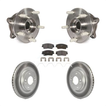 Front Hub Bearing Assembly Coated Brake Rotor And Pad Kit For Hyundai Tucson Kia Sportage KBB-103769