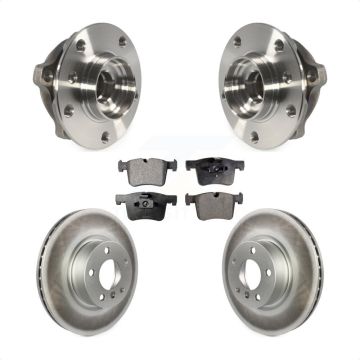 Front Hub Bearing Assembly Coated Disc Brake Rotors And Pads Kit For BMW X3 X4 KBB-103771