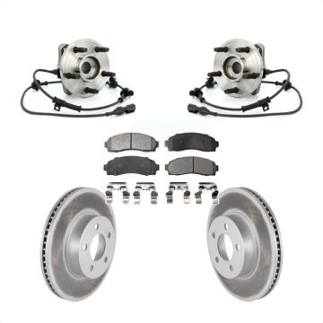 Front Hub Bearing Coat Brake Rotor Pads Kit For Ford Ranger Explorer Sport Trac Mazda 4WD KBB-103798