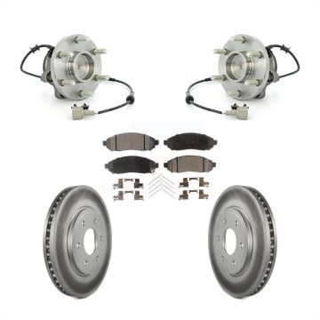 Front Hub Bearing Assembly Coated Brake Rotor Pads Kit For Nissan Frontier Suzuki Equator KBB-103811
