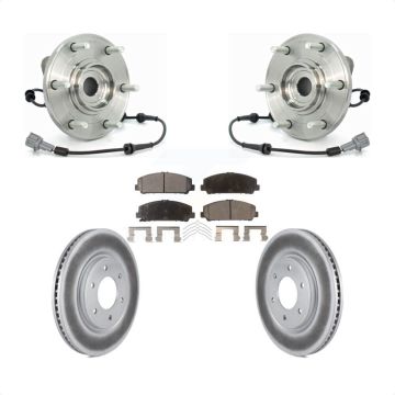 Front Hub Bearing Assembly Coat Brake Rotor Pad Kit For Nissan TITAN Armada INFINITI QX56 KBB-103871