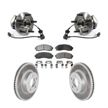 Front Hub Bearing Assembly Coated Brake Rotor And Pad Kit For Ford Ranger Mazda B4000 4WD KBB-103873
