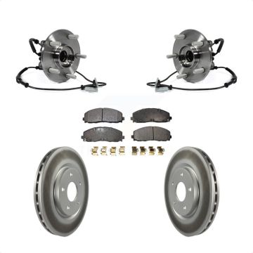 Front Hub Bearing Coated Brake Rotor Pads Kit For Dodge Grand Caravan Chrysler Town & Ram KBB-103890