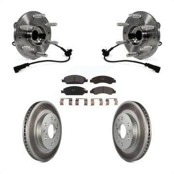 Front Hub Bearing Coat Brake Rotor Pads Kit For GMC Sierra 1500 Chevrolet Silverado Tahoe KBB-103897
