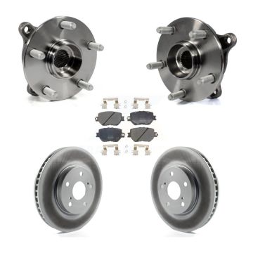 Front Hub Bearing Assembly Coated Disc Brake Rotors And Pads Kit For Lexus IS250 KBB-103917