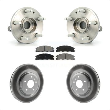 Front Hub Bearing Coat Brake Rotor Pad Kit For Ford Explorer Sport With Heavy Duty Brakes KBB-103936