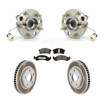 Front Hub Bearing Coat Brake Rotor Pads Kit For Buick LeSabre Oldsmobile Cadillac 88 Park KBB-103952
