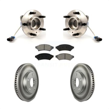 Front Hub Bearing Coated Brake Rotor Pad Kit For Buick Pontiac LaCrosse Grand Prix Allure KBB-103964
