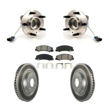 Front Hub Bearing Coated Brake Rotor Pads Kit For Buick Lucerne Chevrolet Impala LaCrosse KBB-103967
