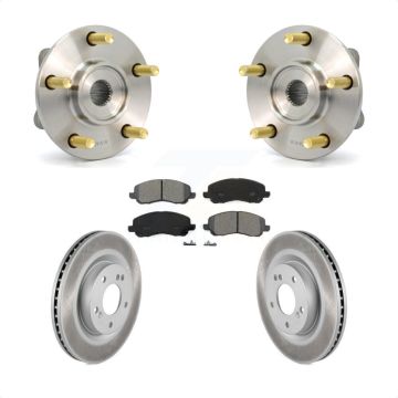 Front Hub Bearing Coated Disc Brake Rotor Pad Kit For 2006 Mitsubishi Eclipse To 10 31 05 KBB-103982
